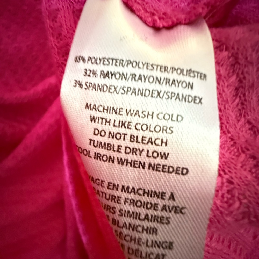 Calvin Klein Pink Long Sleeve Top - Picture 2 of 2